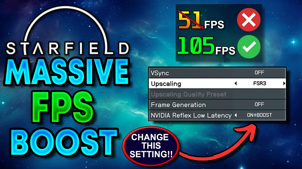 Starfield - Massive FPS BOOST Changing This Single Setting
