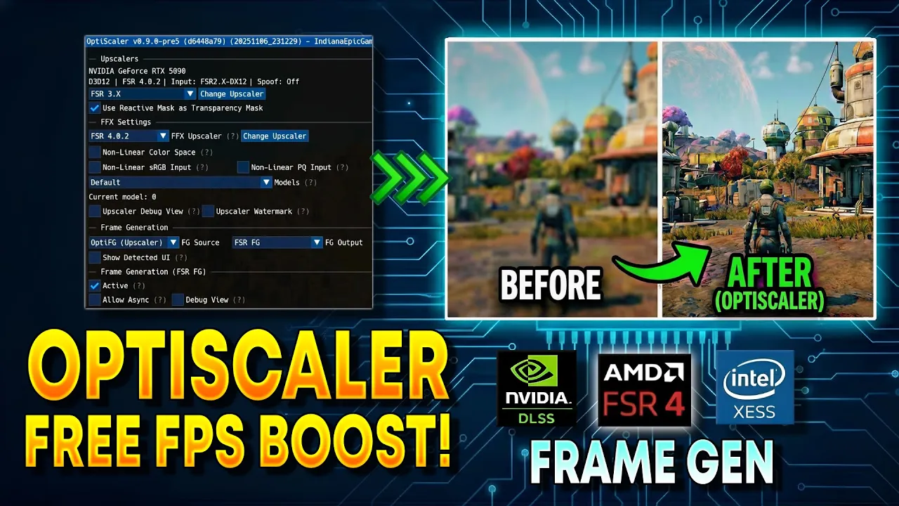 Optiscaler Easy Guide: Turn FSR 2 into DLSS 4 / FSR 4 + Frame Gen